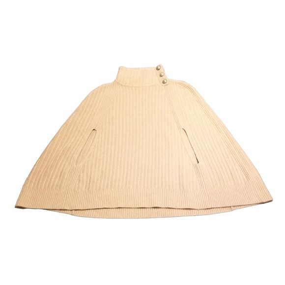 Zadig & Voltaire Sweaters - Zadig & Voltaire Poncho Cape Sleeve Cashmere Sweater Brown One Size Turtleneck